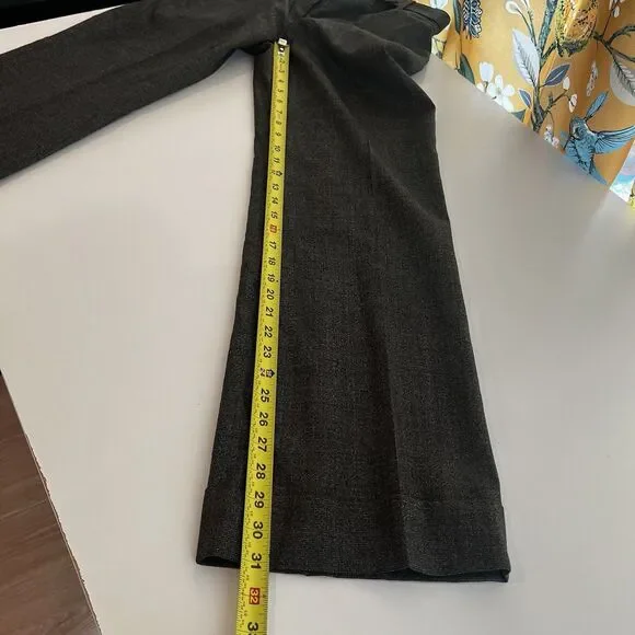 Ann Taylor Signature Fit Trouser Dress Pants  Size 6 Gray Wool Belted Classic - Picture 10 of 10